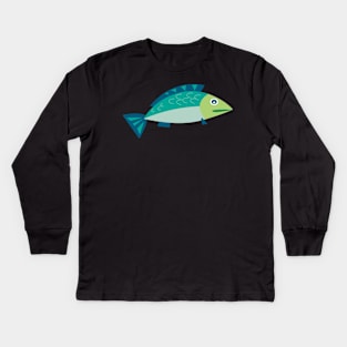 Cartoon Fish Kids Long Sleeve T-Shirt